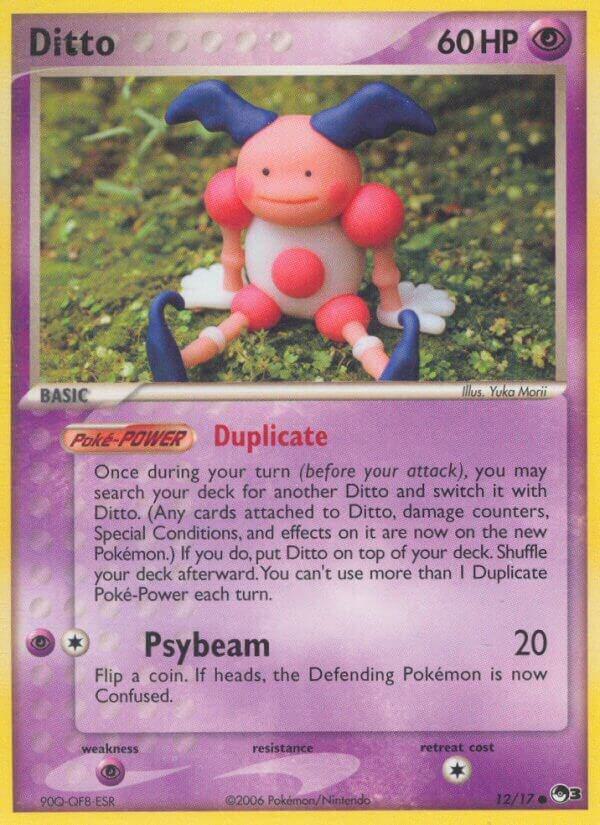 Pokemon Ditto Mr. Mime 12/17 POP Series 3