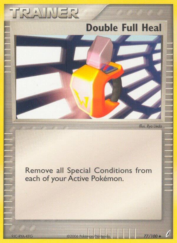 Pokemon Double Full Heal 77/100 Crystal Guardians