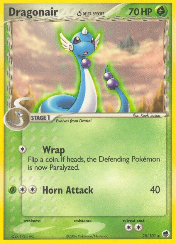 Pokemon Dragonair δ 28/101 Dragon Frontiers