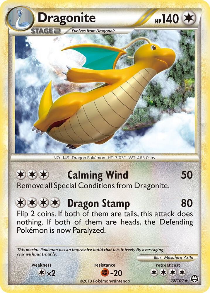 Pokemon Dragonite 18/102 Triumphant