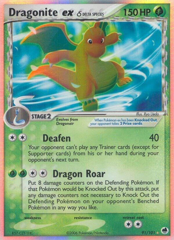 Pokemon Dragonite ex δ 91/101 Dragon Frontiers