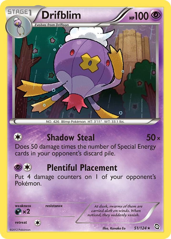 Pokemon Drifblim 51/124 Dragons Exalted