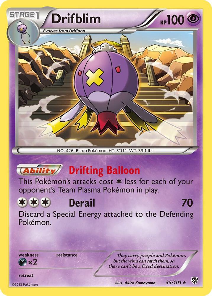 Pokemon Drifblim 35/101 Plasma Blast