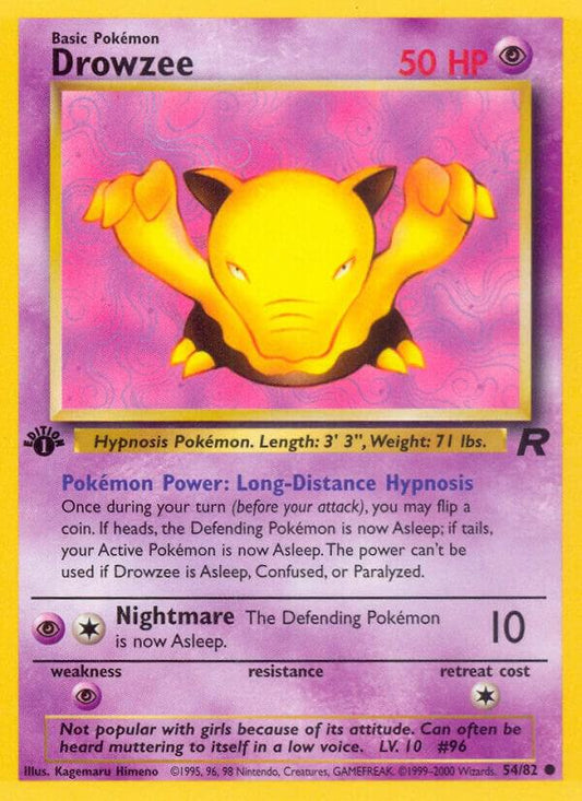 Pokemon Drowzee #54 Team Rocket