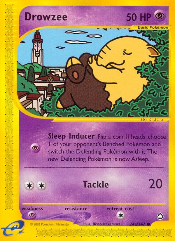 Pokemon Drowzee 74A/147 Aquapolis