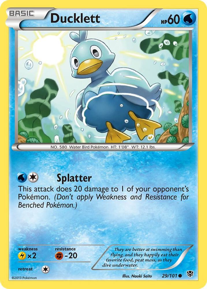 Pokemon Ducklett 29/101 Plasma Blast