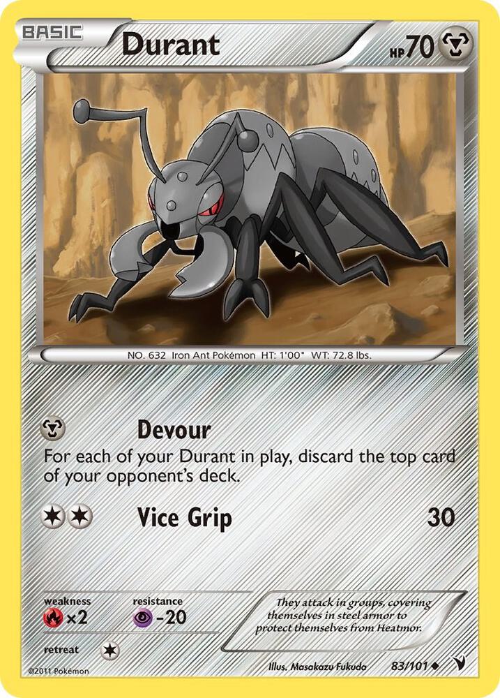 Pokemon Durant 83/101 Noble Victories