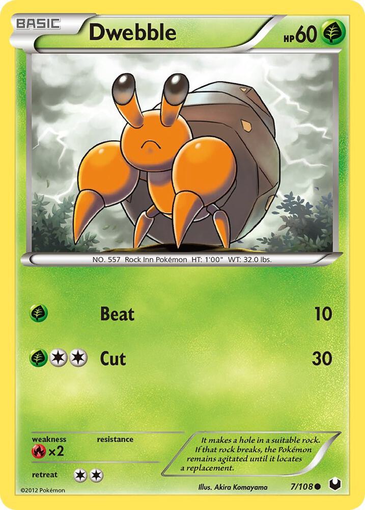 Pokemon Dwebble 7/108 Dark Explorers