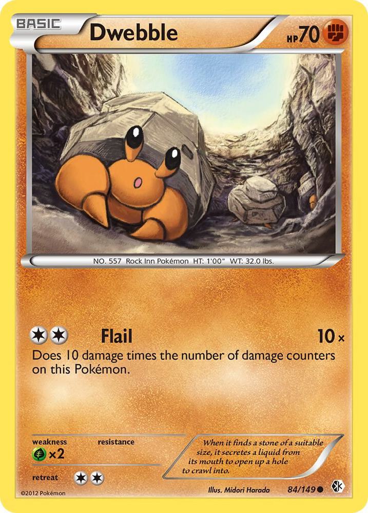 Pokemon Dwebble 84/149 Boundaries Crossed