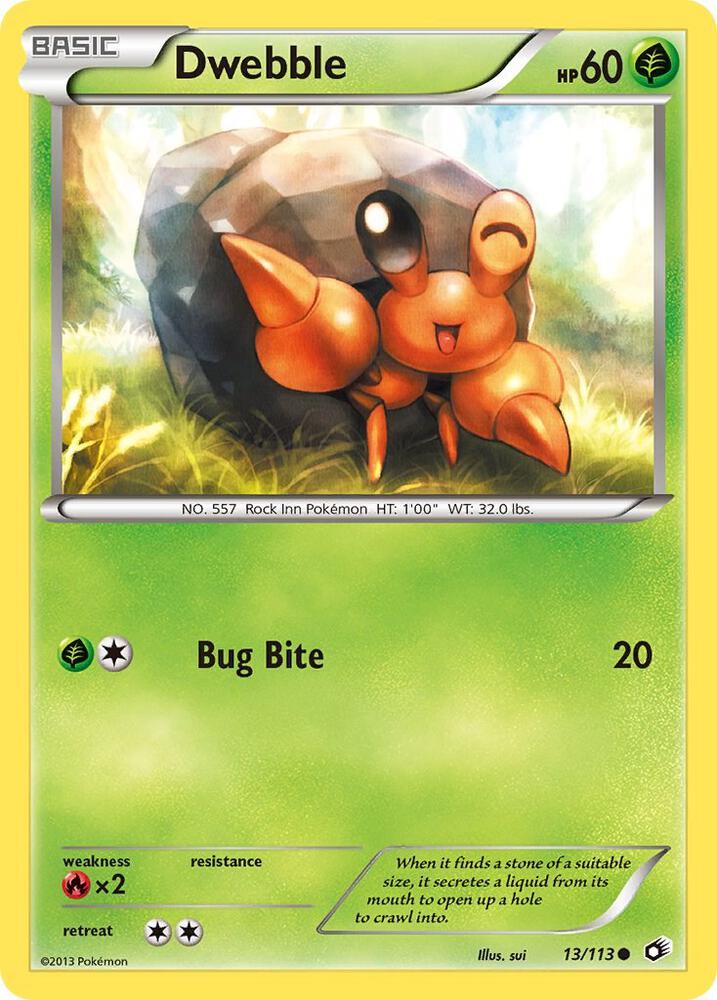 Pokemon Dwebble 13/113 Legendary Treasures