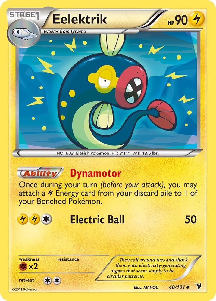 Pokemon Eelektrik 40/101 Noble Victories