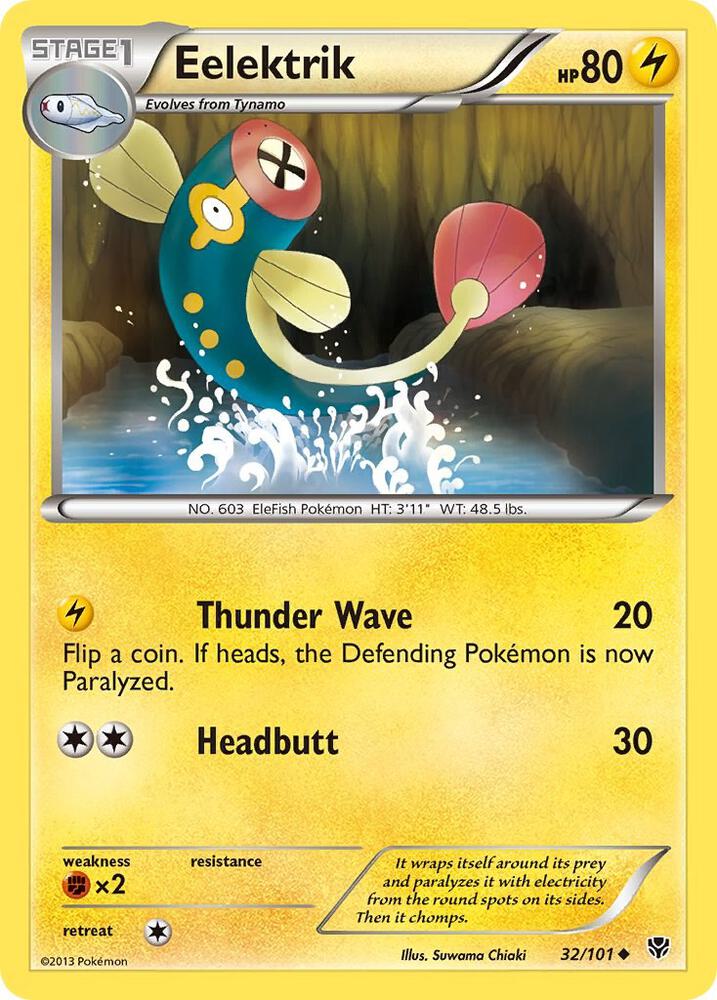 Pokemon Eelektrik 32/101 Plasma Blast