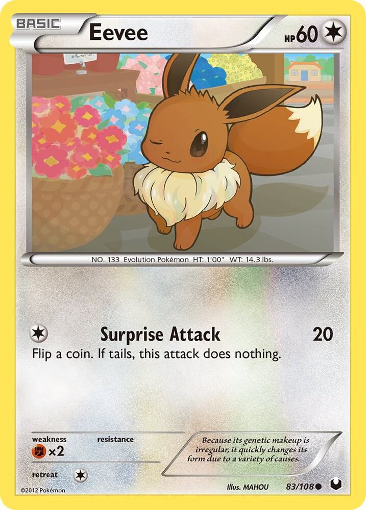 Pokemon Eevee 83/108 Dark Explorers