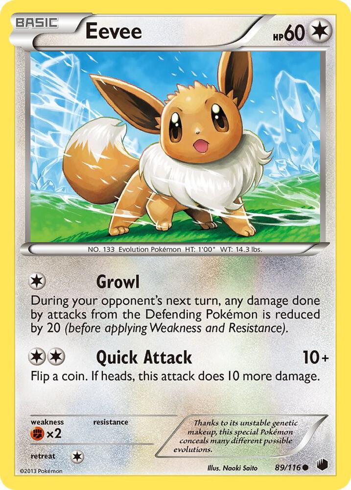 Pokemon Eevee 89/116 Plasma Freeze