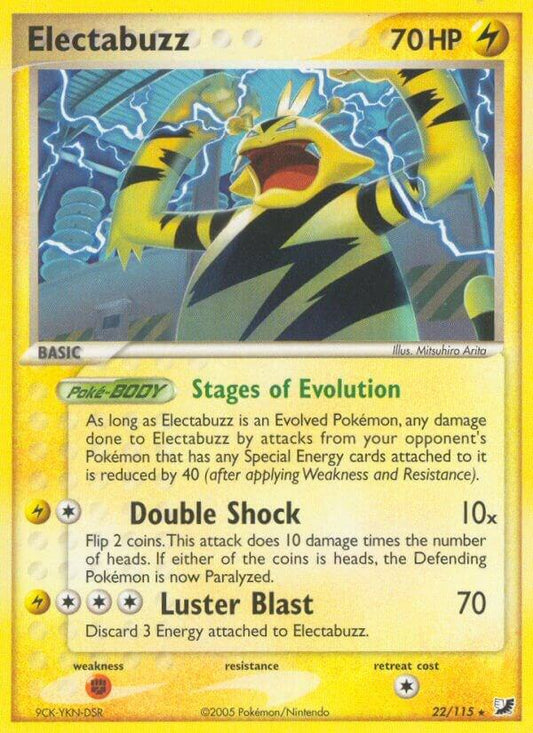 Pokemon Electabuzz 22/115 Unseen Forces