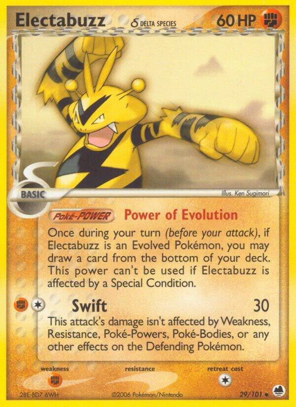 Pokemon Electabuzz δ 29/101 Dragon Frontiers