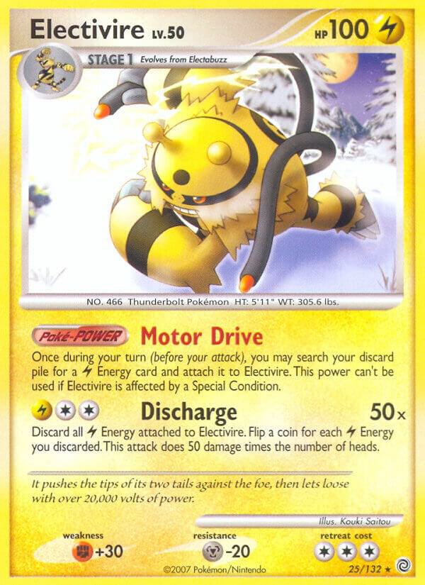 Pokemon Electivire 25/132 Secret Wonders