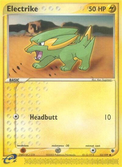 Pokemon Electrike 52/109 EX Ruby & Sapphire