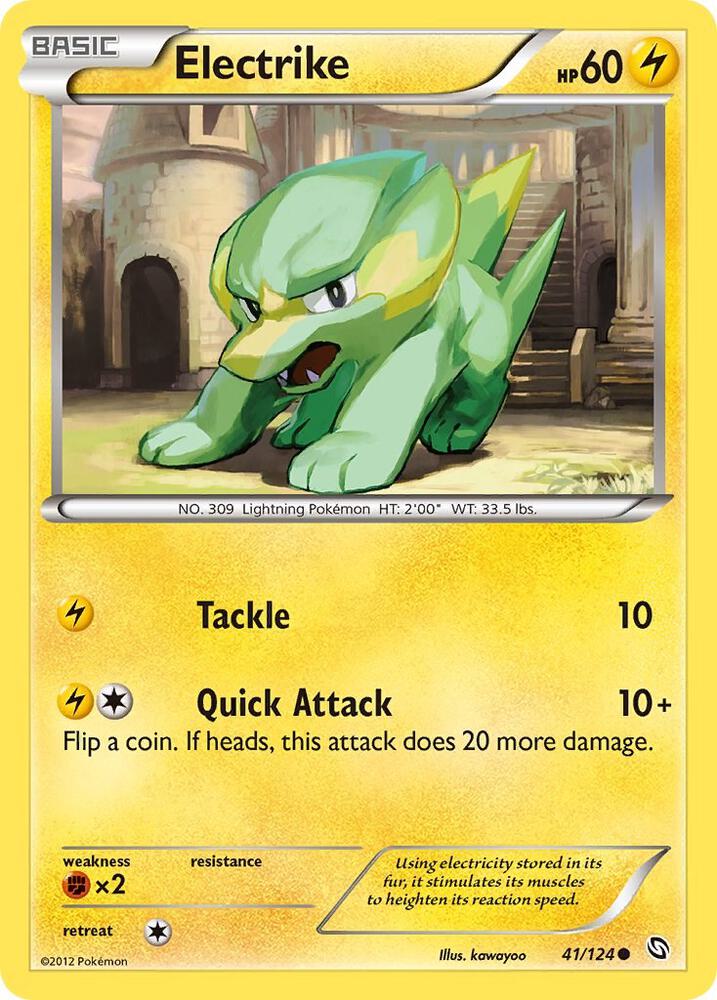 Pokemon Electrike 41/124 Dragons Exalted