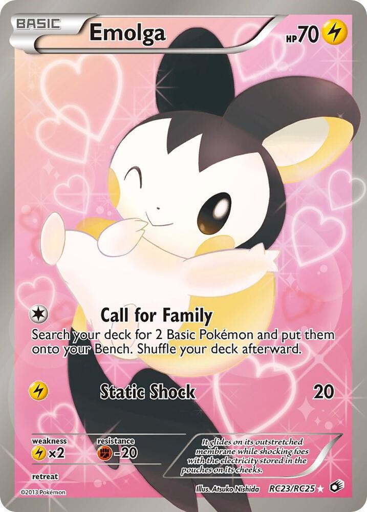 Pokemon Emolga RC23/RC25 Legendary Treasures