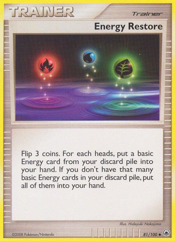 Pokemon Energy Restore 81/100 Majestic Dawn