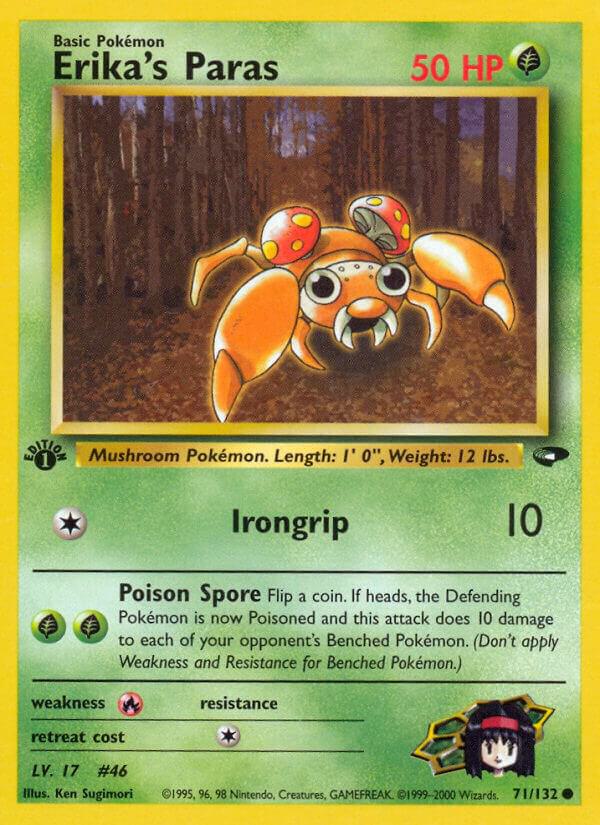 Pokemon Erika's Paras 71/132 Gym Challenge