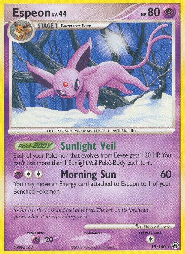 Pokemon Espeon 18/100 Majestic Dawn