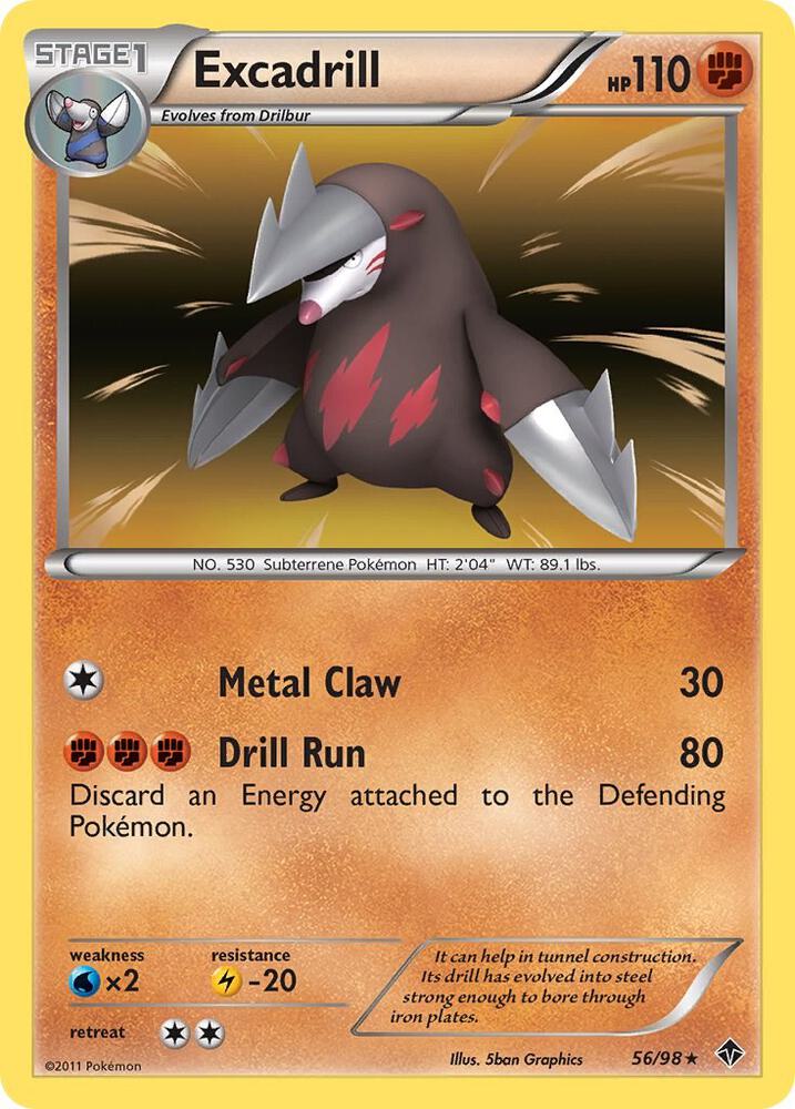 Pokemon Excadrill 56/98 Emerging Powers
