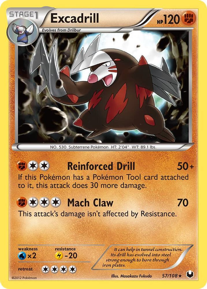 Pokemon Excadrill 57/108 Dark Explorers