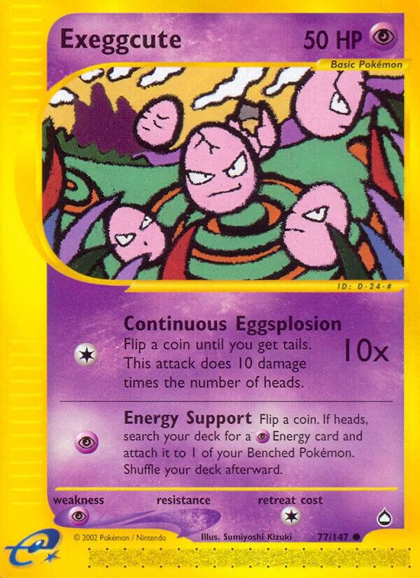 Pokemon Exeggcute 77/147 Aquapolis