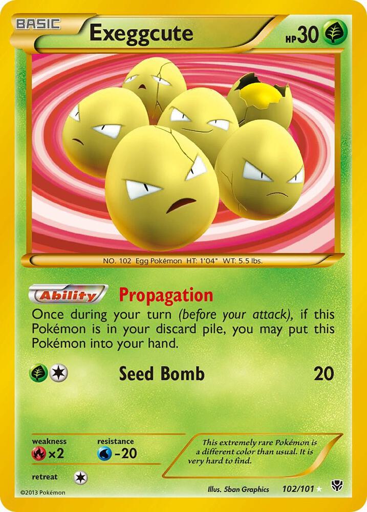 Pokemon Exeggcute 102/101 Plasma Blast