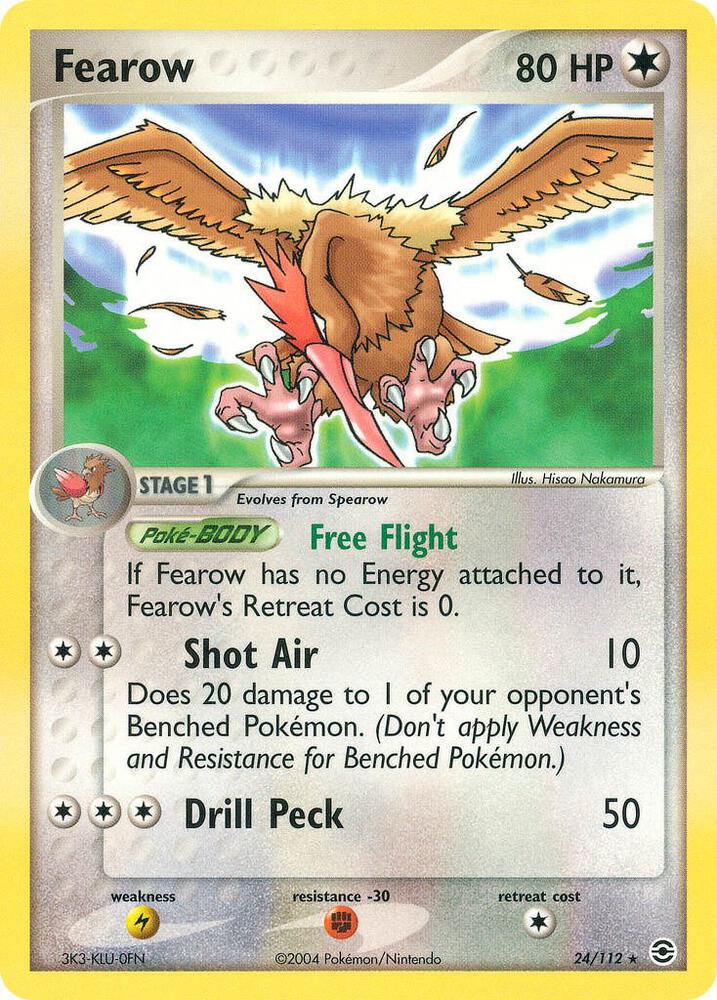 Pokemon Fearow 24/112 FireRed & LeafGreen