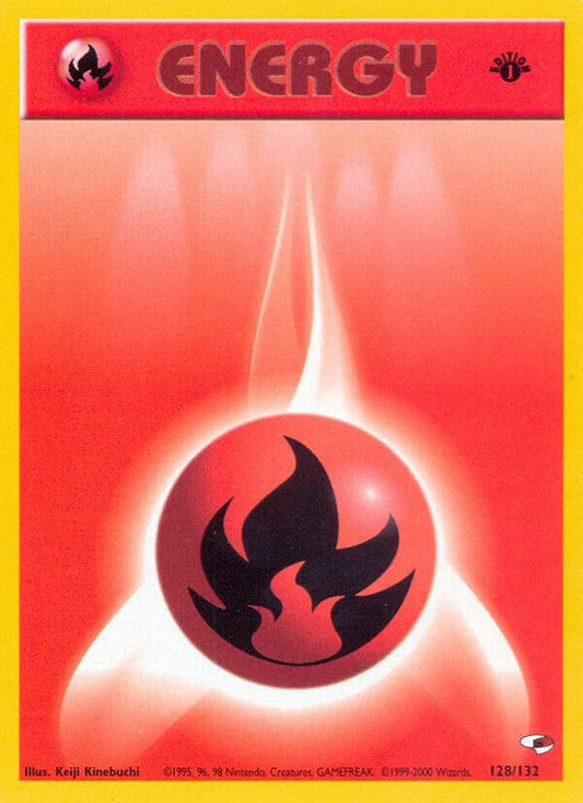 Pokemon Fire Energy 128/132 Gym Heroes