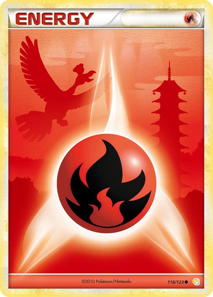 Pokemon Fire Energy 116/123 HeartGold & SoulSilver