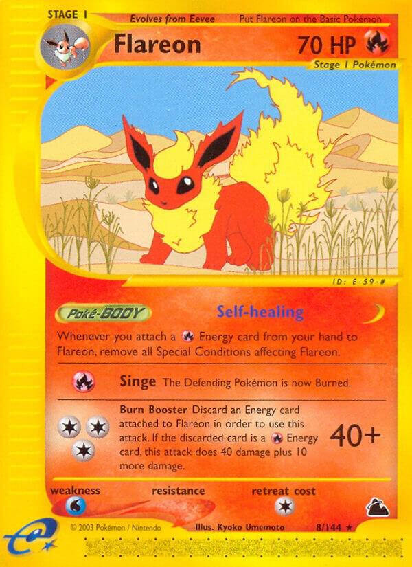 Pokemon Flareon 8/144 Skyridge
