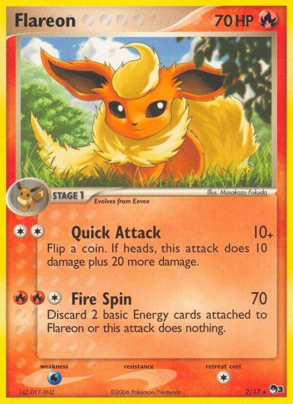 Pokemon Flareon 2/17 POP Series 3