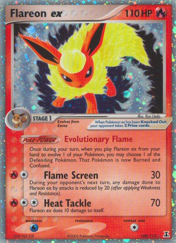 Pokemon Flareon ex 108/113 Delta Species