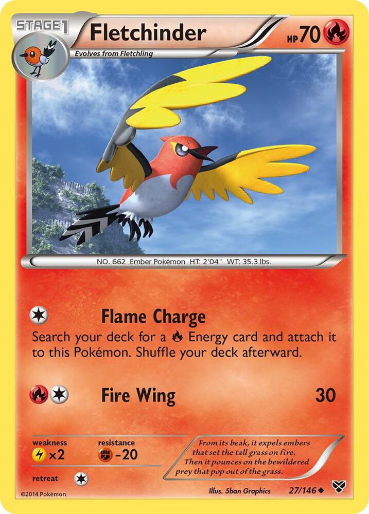 Pokemon Fletchinder 27/146 XY