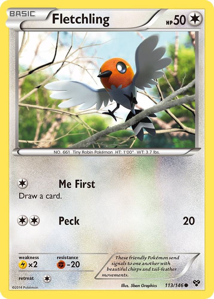 Pokemon Fletchling 113/146 XY