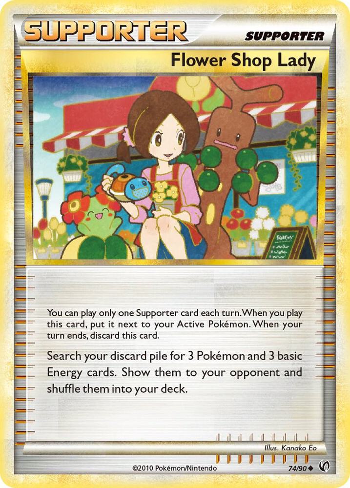 Pokemon Flower Shop Lady 74/90 Undaunted