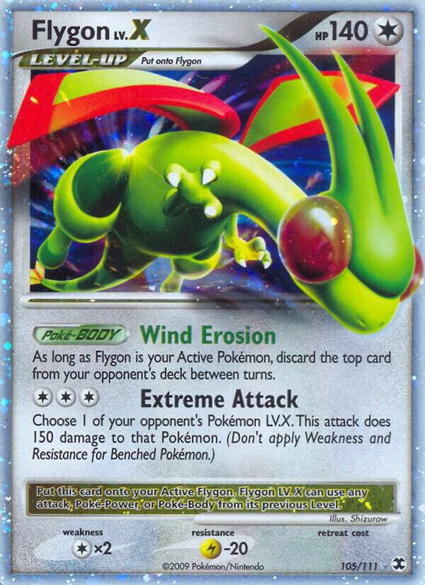 Pokemon Flygon LV.X 105/111 Rising Rivals
