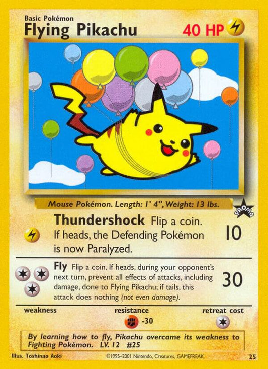 Pokemon Flying Pikachu #25 WOTC Promo