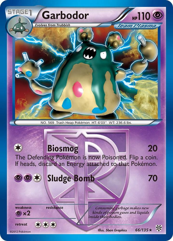 Pokemon Garbodor 66/135 Plasma Storm