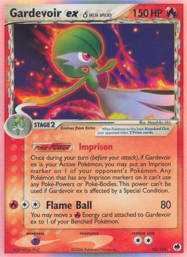 Pokemon Gardevoir ex δ 93/101 Dragon Frontiers