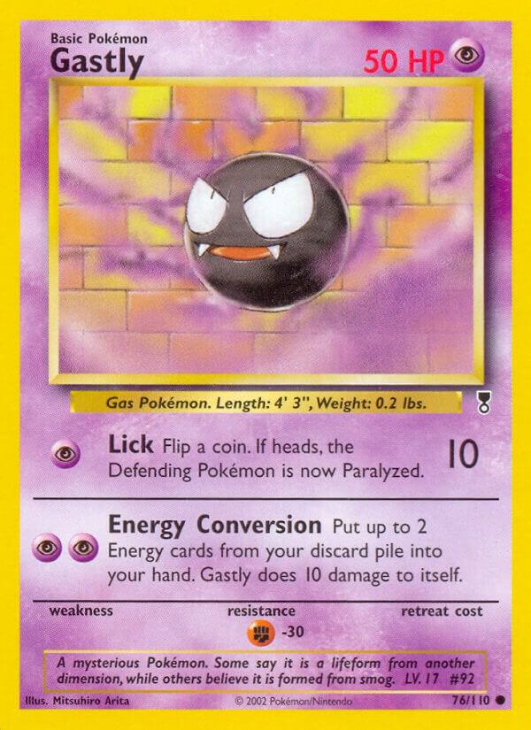 Pokemon Gastly 76/110 Legendary Collection