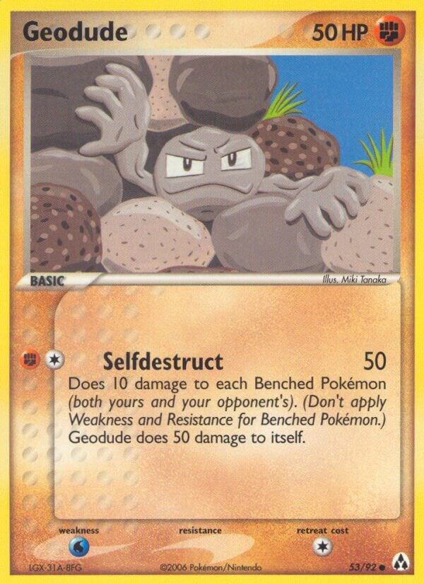 Pokemon Geodude 53/92 Legend Maker