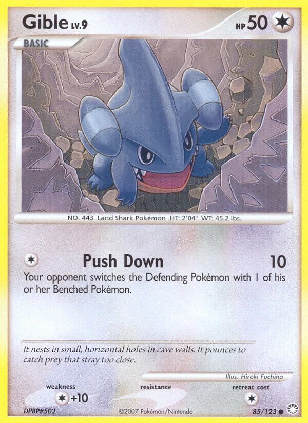 Pokemon Gible 85/123 Mysterious Treasures