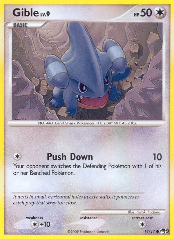 Pokemon Gible 14/17 POP Series 9
