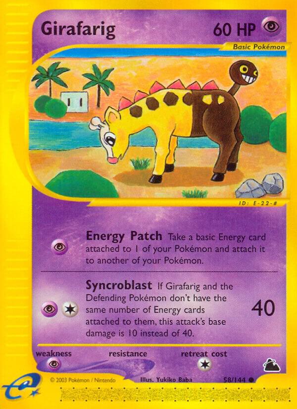 Pokemon Girafarig 58/144 Skyridge