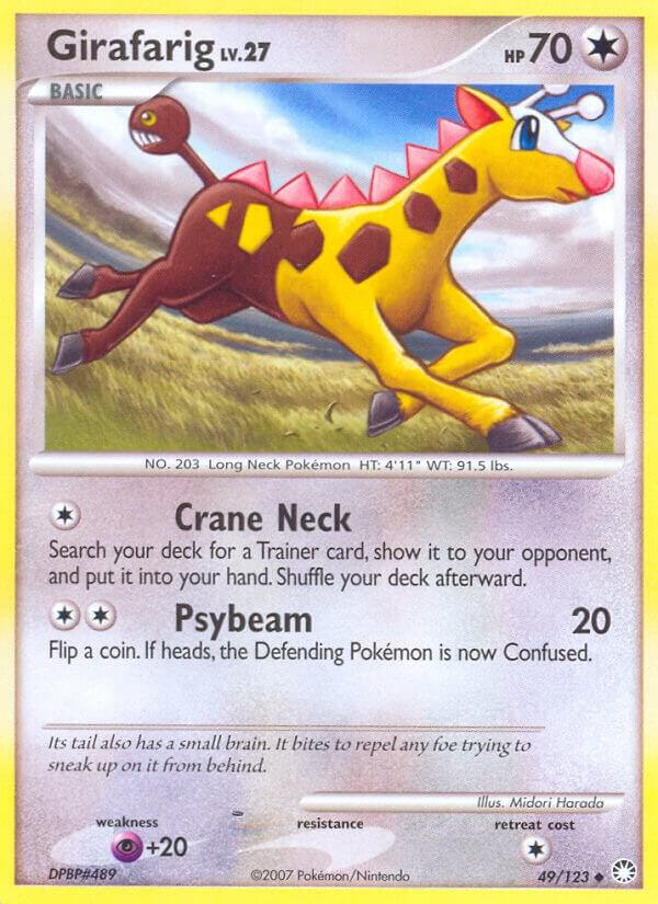 Pokemon Girafarig 49/123 Mysterious Treasures